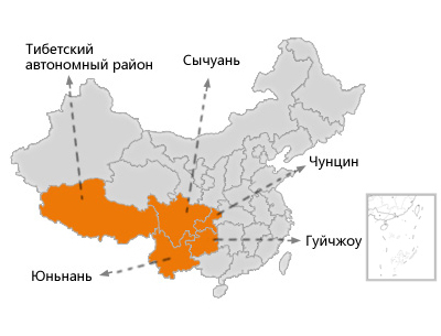 История тибета карта